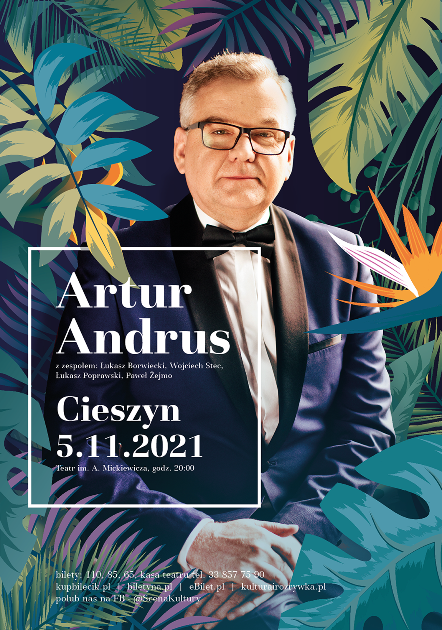 @ScenaKultury Artur Andrus Recital Kabaretowy Cieszyn – plakat